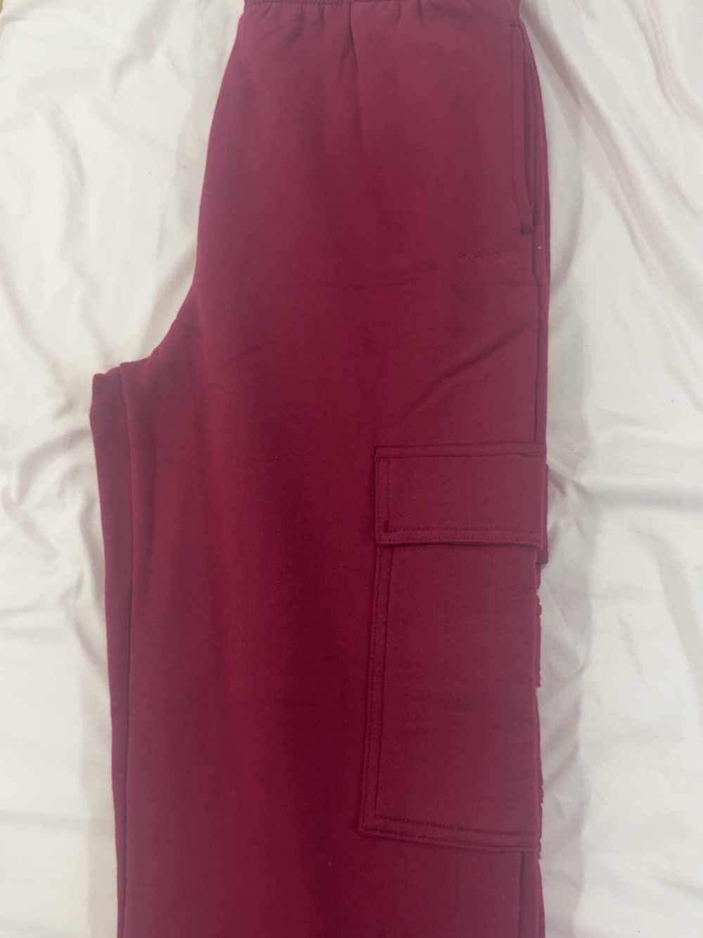 Garage Burgundy Cargo Joggers